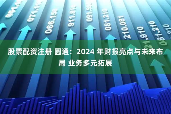 股票配资注册 圆通：2024 年财报亮点与未来布局 业务多元拓展